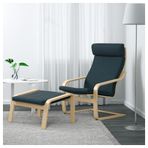 IKEA POANG ayak uzatma taburesi hillared koyu mavi-huş - 29197888