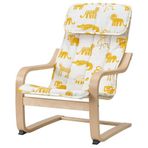 IKEA POANG çocuk koltuğu sarı-beyaz - 19598914