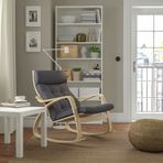 IKEA POANG sallanan koltuk gunnared koyu gri-huş - 49502118