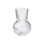 Ikea Premium Ürün Küçük Boy 17 Cm Desenli Yüzey Yuvarlak Modern Cam Vazo