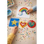 IKEA PYSSLA Boncuk Kalıbı Seti, Çeşitli Renkler, 4 Parça