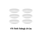 IKEA Quality Tatlı Tabağı Temperli Cam 19 Cm 6 Adet