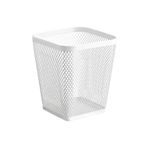 IKEA QUİCK 2 Adet Masa Üstü Kalem Kutusu Yükseklik 11 Cm İkea 2'li Set Çelik Kalemlik Beyaz Genişlik 10Cm