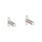 Ikea Quick 2 Adet Metal Duvar Rafı Ayağı 20X12X3 Cm 2'Li Set Raf Desteği Gri Renk