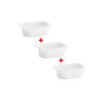 IKEA QUİCK 3 Plastik Saklama Kutusu 20x30x10 Cm 3'lü Set Düzenleyici Kutu Beyaz Renk Organizer