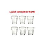 IKEA QUİCK 6 Adet Espresso Bardağı Yükseklik 7 Cm 6'lı Set Cam Bardak Şeffaf Hacim: 100 ml