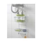 IKEA QUİCK Asılabilir 2 Raflı Duş Sepeti 24x11x53 Cm İkea Kancalı Duş Rafı Metal Sepet