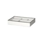 IKEA QUİCK Bölmeli Kutu, Beyaz-gri, 50x35x9 Cm