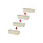 IKEA QUİCK Dolap İçi Düzenleyici Kutular 10x5x20 Cm Organizer Çekmece İçi Saklama 4 Adet