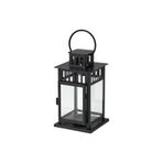 Ikea Quick Metal Fener Yükseklik: 20 Cm Uzunluk: 11 Cm Genişlik: 11 Cm Siyah 000204554