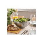 IKEA QUİCK Paslanmaz Çelik Sunum Kasesi Çap 28 Cm Salata Servis Kasesi Metal Kase Hacim 5.4 Litre