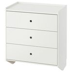 IKEA RACKNAS 3 çekmeceli şifonyer beyaz - 10594524