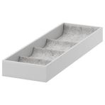 IKEA Raf İçi Bölmeli Ünite Açık Gri 15x53x5Cm MeridyenDukkan Takı-Gözlük-Saat Düzenleme Kutusu Yumuşak Keçe