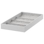 IKEA Raf İçi Bölmeli Ünite Açık Gri Ölçü 25x53x5Cm MeridyenDukkan Takı-Gözlük-Saat Düzenleme Kutusu Yumuşak Keçe