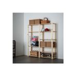 IKEA raf ünitesi, çam, 230x50x171 cm, 154x31x171 cm, 78x50x171 cm