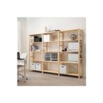 Ikea Raf Ünitesi, Çam, 259X30X179 Cm Sepetli-Sepetsiz