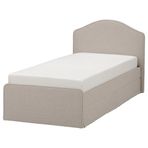 IKEA RAMNEFJALL/LINDBADEN tek kişilik karyola kilanda açık bej - 29625747