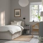 IKEA RAMNEFJALL/LURÖY tek kişilik karyola kilanda açık bej - 99552752