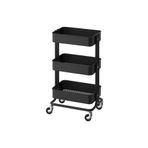 IKEA Raskog Siyah 35x45x78 cm Servis Arabası