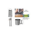 IKEA Rende, Paslanmaz Çelik, 12x10 Cm Sarımsak Ezici Idealısk Un Eleği