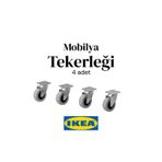 Ikea Rıll Mobilya Tekerleği, Gri, Tekerlek Çapı 50 Mm (4 Adet)