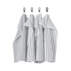 Ikea Rınnıg Kurulama Bezi Beyaz-Koyu Gri - 40 x 60 cm - Beyaz - Açık Gri