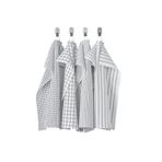 IKEA RINNIG kurulama bezi beyaz-koyu gri
