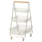 IKEA Risatorp Beyaz 57x39x86 cm Servis Arabası