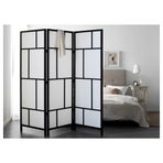 IKEA RISOR paravan beyaz-siyah - 70182191