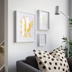IKEA RÖDALM beyaz çerçeve beyaz - 40548922