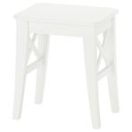 IKEA ROSENTORP ahşap tabure beyaz - 10618191