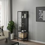 IKEA RUDSTA cam vitrin antrasit - 60434825