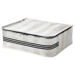 IKEA Saklama Kutusu,Hurç Fermuarlı 55x49x19 cm MeridyenDukkan Beyaz-Siyah Renk Dolap İçi Düzenleyici
