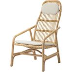 IKEA Salnö Rattan Koltuk Rattan Gryttom Minderli - Ahşap