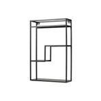 IKEA Salon-Mutfak Dekorasyon Duvar Rafı,meridyendukkan Antrasit Renk 40X60 cm Sergi-Obje-Kitap Rafı
