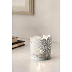 IKEA Samverka Tealight Mumluk - Beyaz - 1 Adet