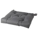 IKEA Sandalye Minderi Cırt Koyu Gri Renk 40/35x38x7 Cm MeridyenDukkan Cırt-Cırtlı-Pamuklu