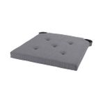 IKEA Sandalye Minderi Gri Renk 35/42X40X4 cm Cırt Cırtlı Bantlı - Standart