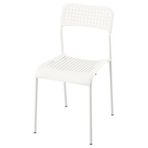IKEA SANDSBERG plastik sandalye beyaz - 10605424