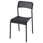 IKEA SANDSBERG plastik sandalye siyah - 30605423