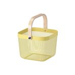 IKEA Sarı RISATORP açık sarı sepet 25x26x18 cm Ahşap 1 705.573.97
