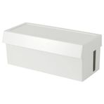 IKEA SATTING kablo düzenleme kutusu, beyaz, 32x14x12 cm