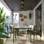 IKEA SEGERÖN/ENSHOLM yemek masası ve sandalye seti koyu yeşil-yeşil - 99544738