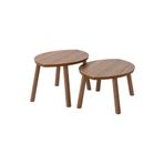 IKEA Sehpa Seti, Ceviz Kaplama, Uzunluk: 72 cm Genişlik: 47 cm