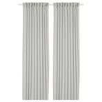 IKEA SILVERLÖNN tül perde/2 kanat açık gri - 60583392