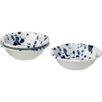IKEA Sılversıda Seramik Kase Seti, Desenli-Mavi, 11 Cm, 3 Adet