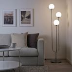 IKEA SIMRISHAMN yer lambası beyaz-krom kaplama - 10437765