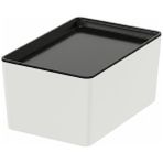 IKEA Siyah Kullanışlı Kapaklı Kutu 18X26X8 cm