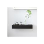 IKEA Siyah Lack 30x26 Cm Venge Gizli Bağlantılı Ahşap Duvar Rafı Suntalam 30 Cm 26 Cm