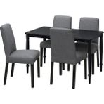 IKEA Siyah Sağlam Yemek Masası - Mutfak Masası Takımı